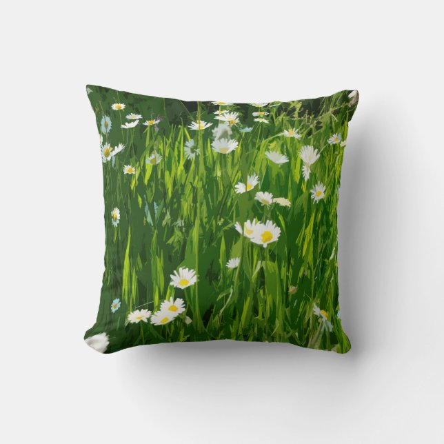 Coussin pré fleuri (Recto)