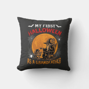 Coussin Premier Halloween en tant que grand-père sorcier c
