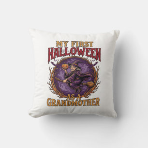 Coussin Premier Halloween en tant que sorcière grand-mère