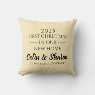 Coussin Premier Noël dans notre nouvelle maison Personnali