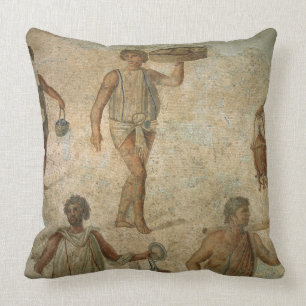 Coussin Préparations pour un banquet, fragment de marbre,