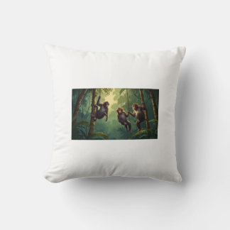 Coussin Préparez-vous pour des affaires de singes ! Coussi