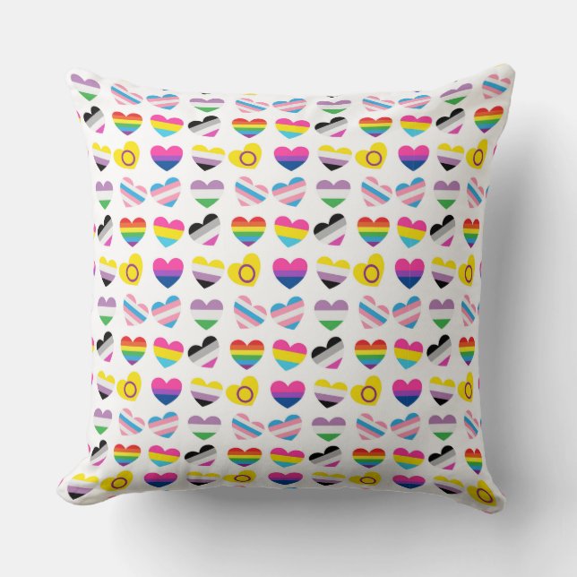 Coussin Pride Hearts (Recto)