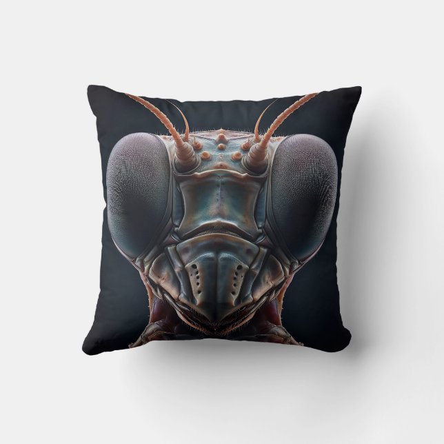 Coussin Prier Mantis Fermer Macro (Verso)