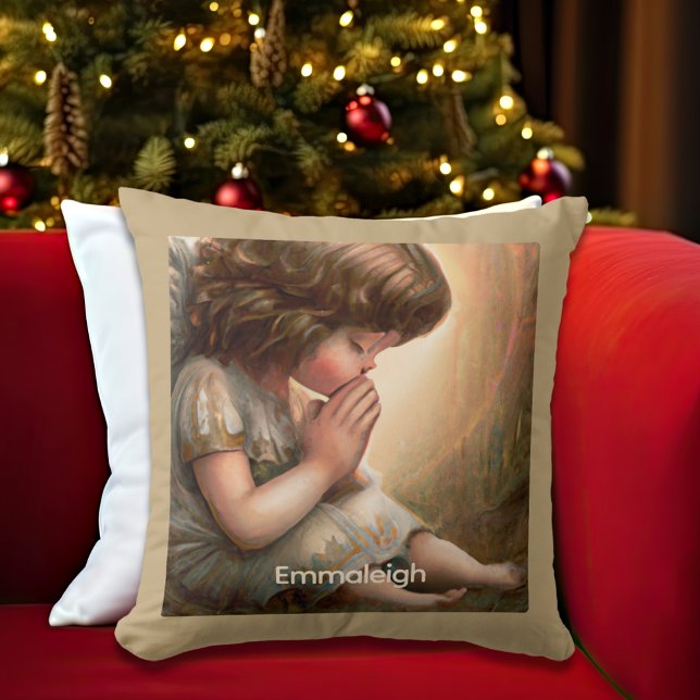 Coussin Prier Petite fille Angel Radiant Halo Lumière (Créateur téléchargé)