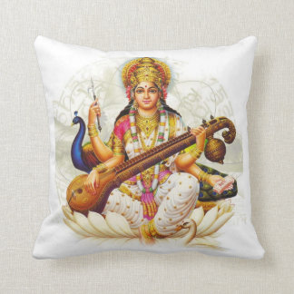 Coussin Prière Sanskrit indoue de GoddessSarawati