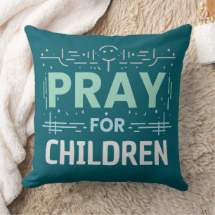 Coussin Priez Pour Les Enfants