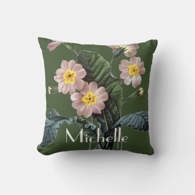 Coussin Primevère (primevère Aucalis) (Recto)