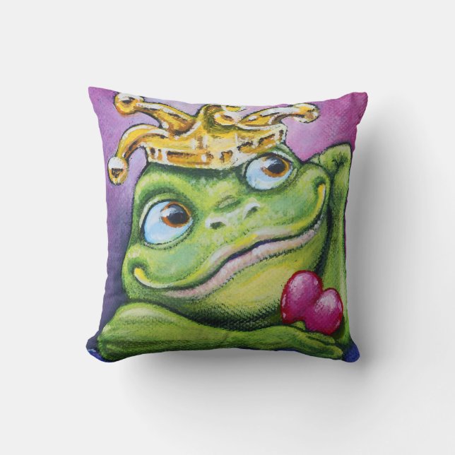 Coussin Prince de grenouille par le carreau carré de TACS (Recto)