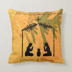 Coussin Prince de nativité de paix