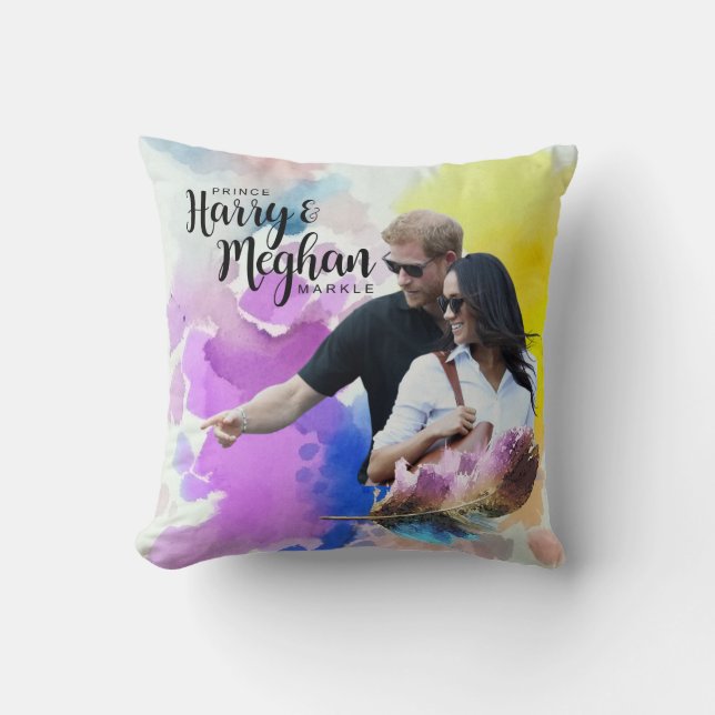 Coussin Prince Harry & Meghan Markle (Recto)