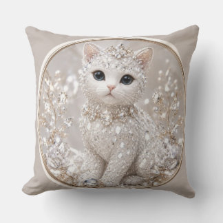 Coussin Princesse Diamant Époustouflante Chat | Luxe de Ha