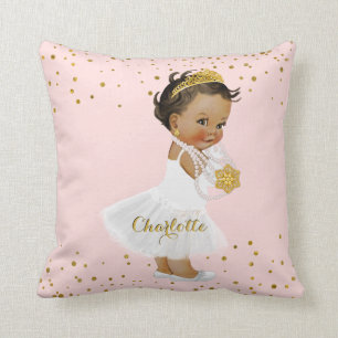 Coussin Princesse ethnique Ballerina Nursery Name d'or