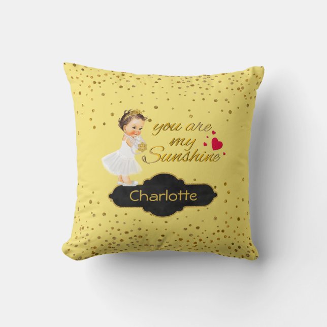 Coussin Princesse Name | vous êtes ma crèche d'or de (Recto)
