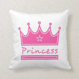 Coussin Princesse rose intelligente avec la couronne pour