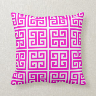 Coussin principal grec rose
