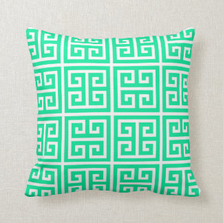 Coussin principal grec vert en bon état