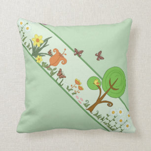 Coussin Printemps de papier