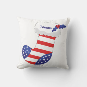 Coussin Prise de Noël patriotique