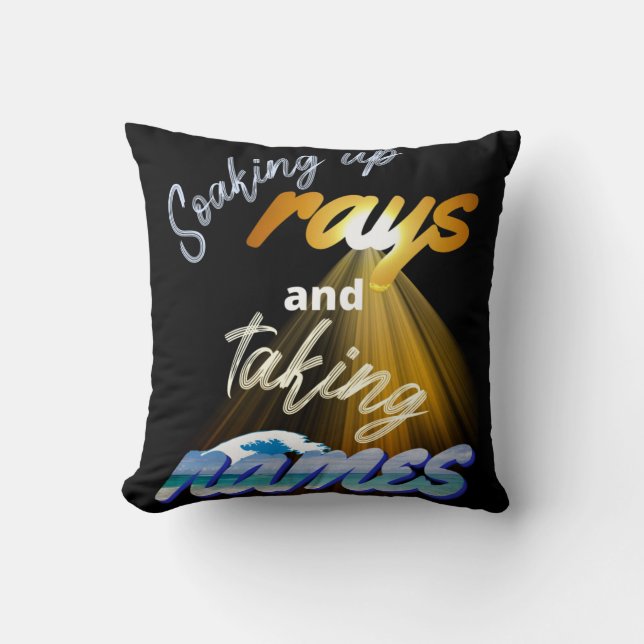 Coussin Prise en charge des rayons et prise de noms été (Recto)