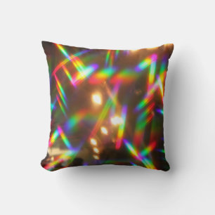 Coussin prisme holographique arc-en-ciel arrière - plan ka