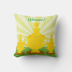 Coussin Prix Triple Trophée Personnalisable