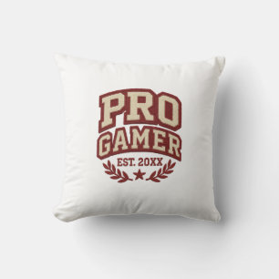 Coussin PRO GAMER — Style de patch Varsity Chenille