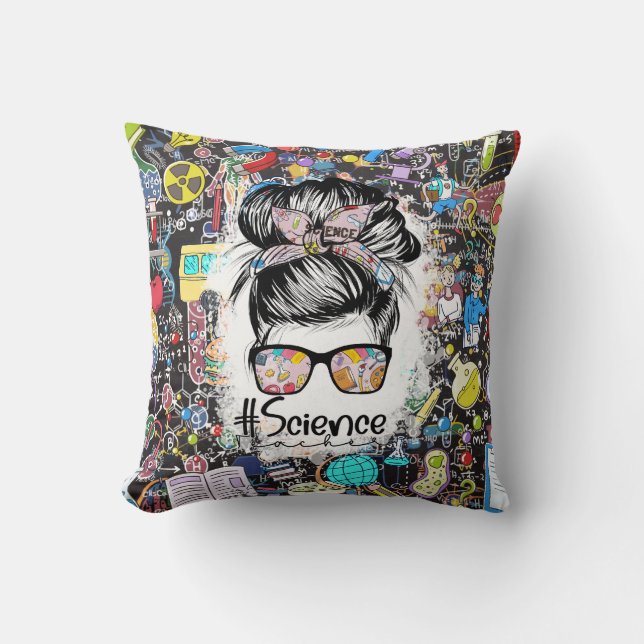 Coussin Professeur de sciences (Recto)