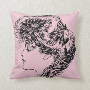Coussin Profil d'une fille de Gibson, 1903