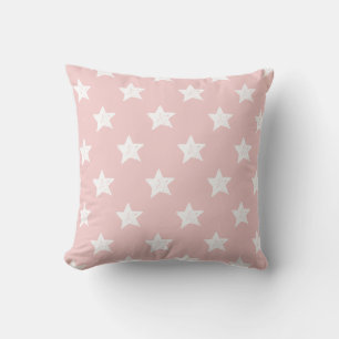 Coussin Profil sous convention astérisque rose et blanc