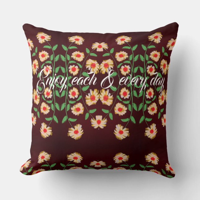 Coussin Profitez chaque jour (Recto)