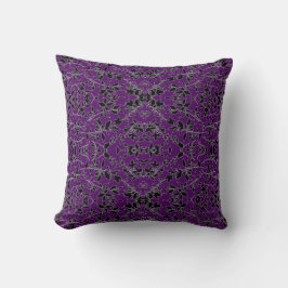 Coussin Profond pourpre Boho Sheek Leaf