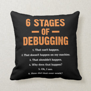 Coussin Programmeur informatique de codage des bogues de d