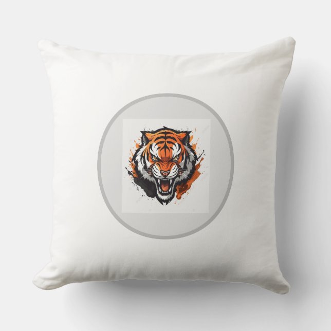 Coussin projeter le couvre-oreiller si beau style tigre (Recto)