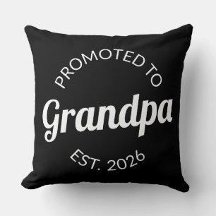Coussin Promu À Grand-Père Est. 2026 I