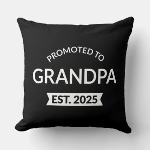 Coussin Promu Grand-Père Estimé 2025 II