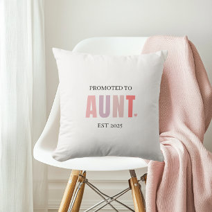 Coussin Promue Tante 2025    Nouveau Cadeau de Tante