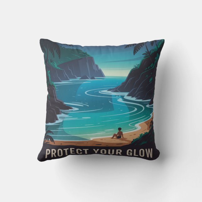 Coussin Protect Your Glow (Verso)