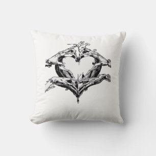 Coussin Protéger Un Coeur - Skeleton Coeur Main