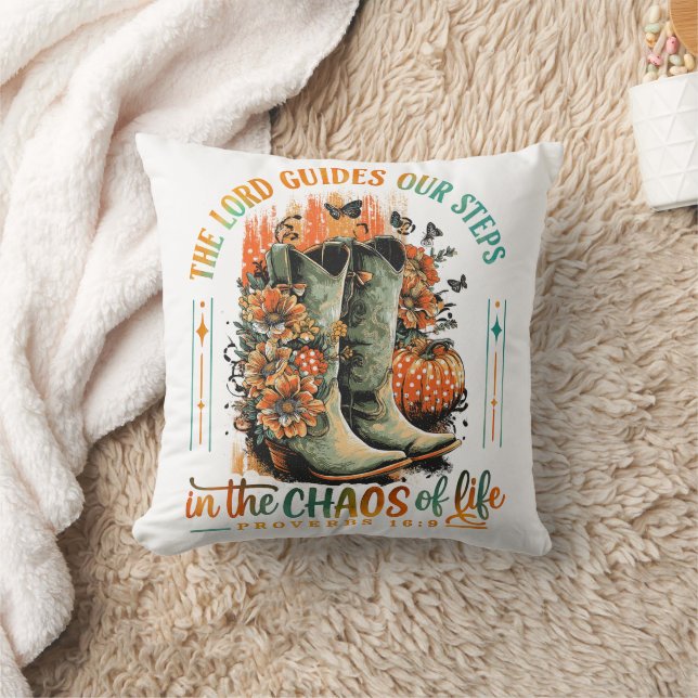 Coussin Proverbes 16:9 (Couverture)
