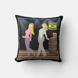 Coussin Prudence Line Dancers Women On Dance Floor