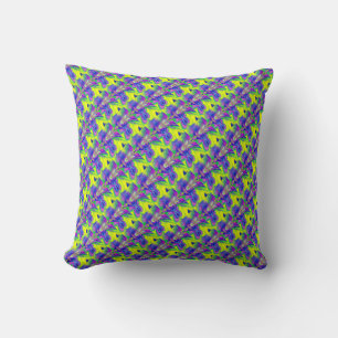 Coussin Psychédélique HeArt Abstrait Voyage Motif Cushio