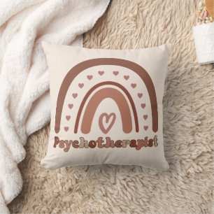Coussin Psychothérapeute Boho Rainbow