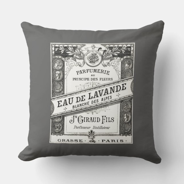 Coussin Publicité vintage Eau de Lavande (Recto)