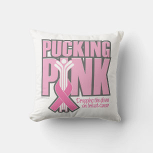 Coussin Pucking Rose (Hockey)