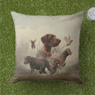 Coussin Pudelpointers, Chasse au faisan  