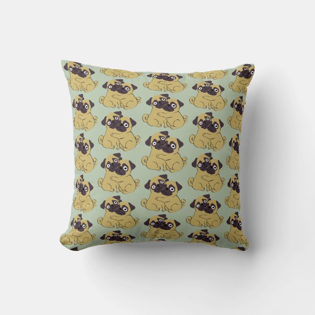 Coussin Pug hug  (Recto)