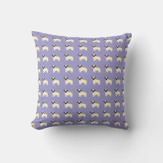Coussin Pugs, Pale Purple