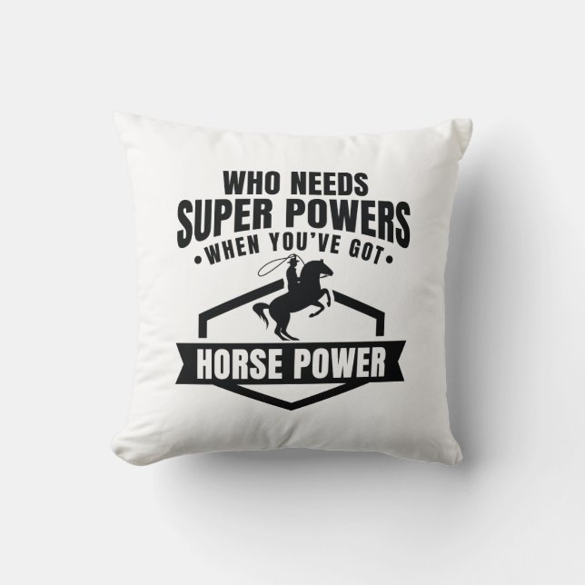 Coussin Puissance du cheval (Recto)
