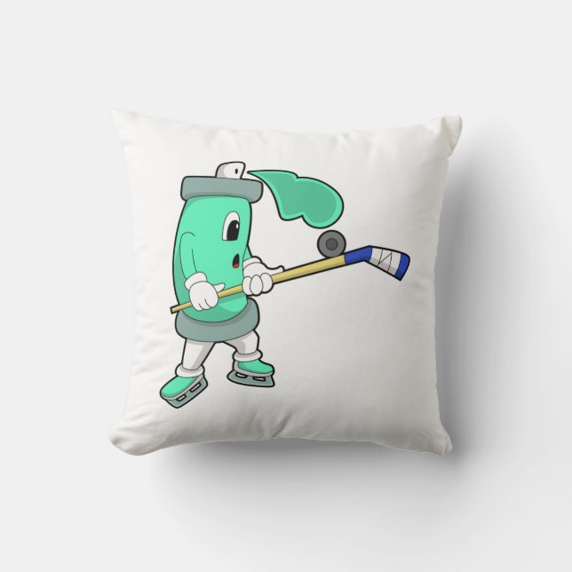 Coussin Pulvérisateur de glace au hockey sur glace avec bâ (Recto)